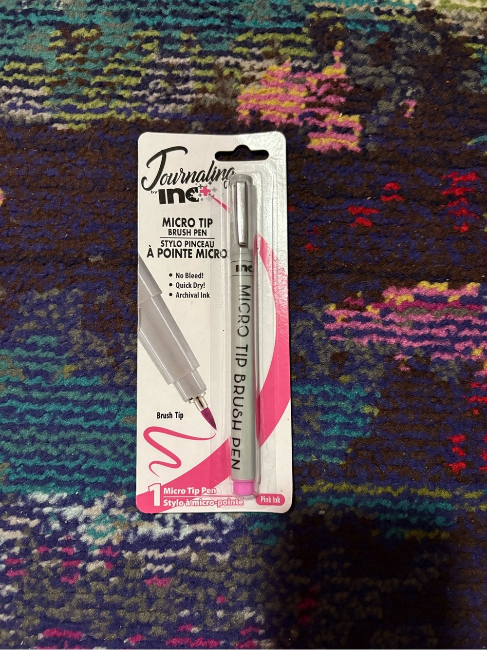 Journaling Inc Pink Micro Tip Brush Marker Brush Point New In Package